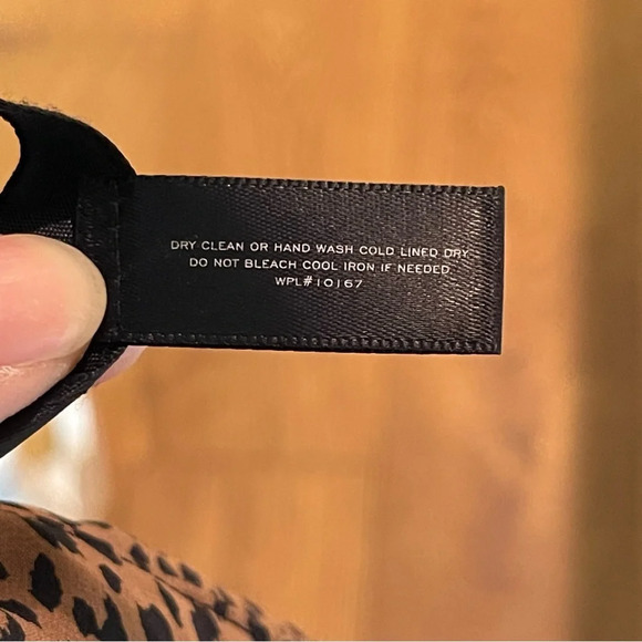 Aqua Printed Ruffle Mini Dress Brown Leopard Print Bloomingdale’s Size S - Picture 15 of 16